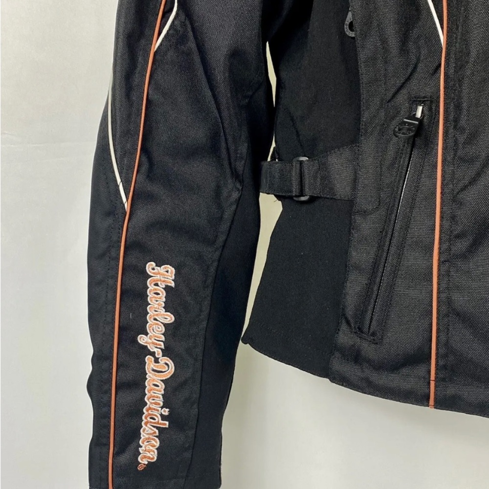 Harley Davidson Women’s M Black Jettison Blackwings Motorcycle Jacket - Picture 7 of 10